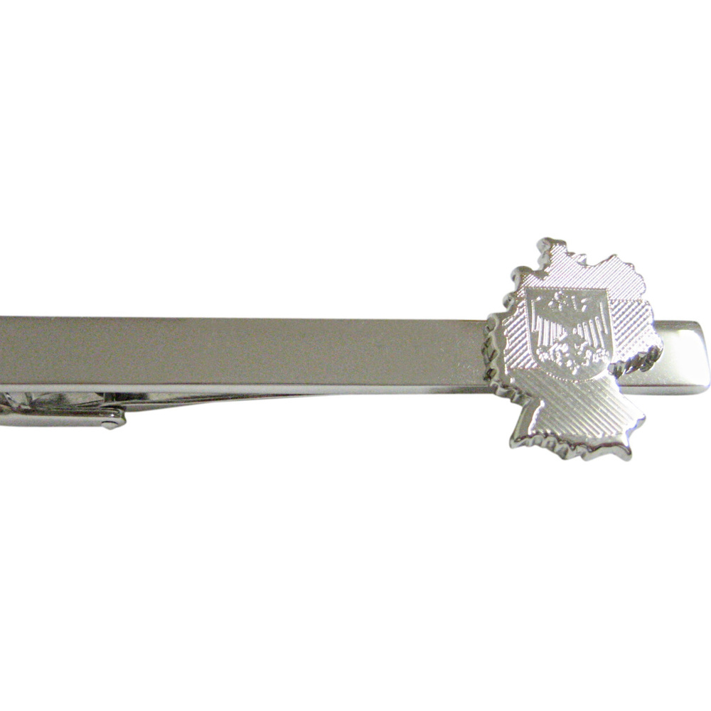 Germany Map Shape And Flag Design Square Tie Clip - image 1